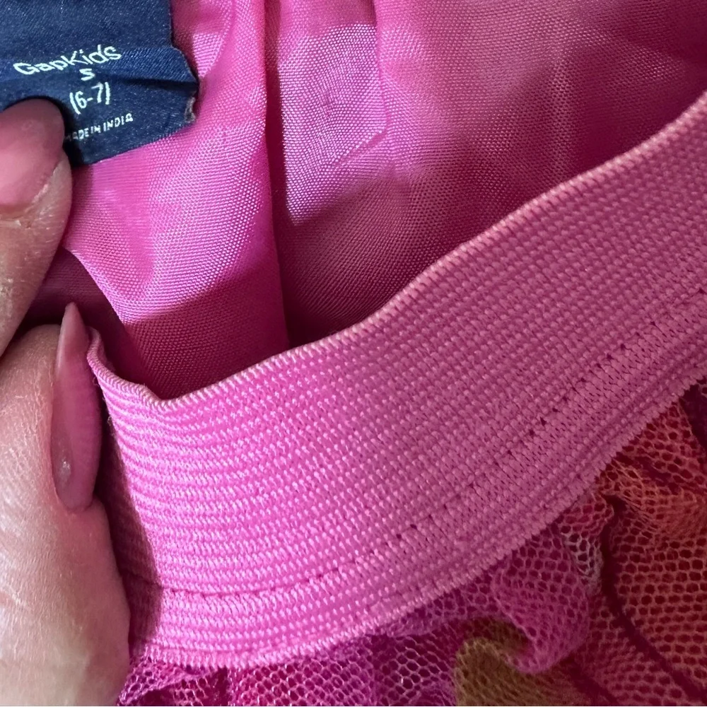 Gap Kids Girls S 6/7 Pink Floral‎ Skirt